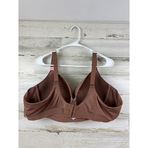 Cacique Women’s Plus 52C Brown Lightly Lined Balconette Bra Underwire NEW - Picture 2 of 8